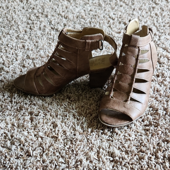 Naturalizer Brown Heeled Boots - Picture 1 of 4